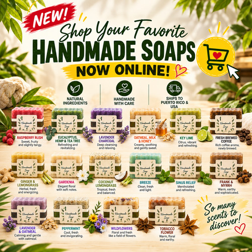 Handmade artisan bar - soap, –